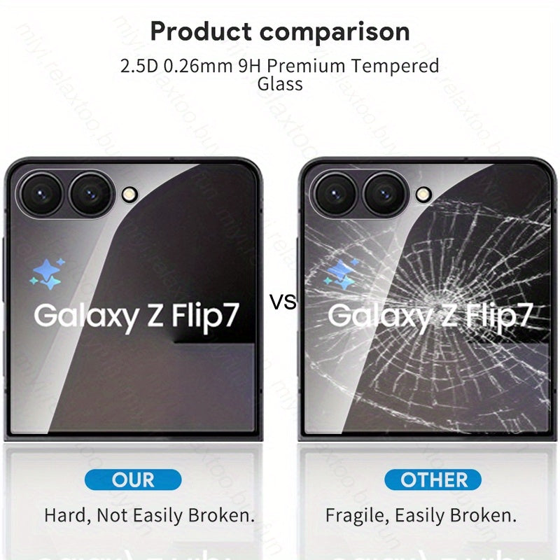 TotalGuard Flip 7, 6,5 – 4-in-1 HD Tempered Glass Protection Kit