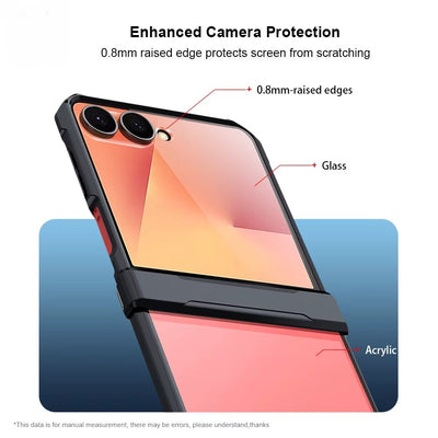 CrystalCush Flip 7,6,5,4 – Ultra-Slim Shockproof Airbag Case