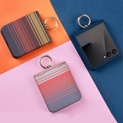 CarbonAxis Flip 7 , 7 FE ,6,5,4 Kevlar MagSafe Hinge Ring Case