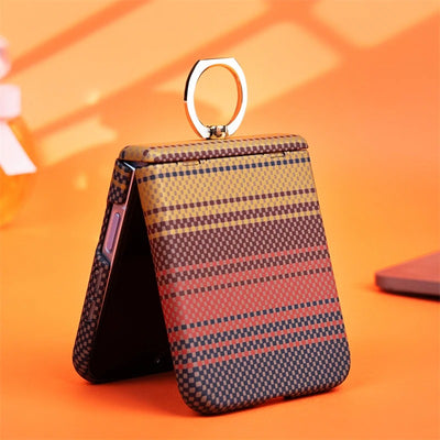 CarbonAxis Flip 7 , 7 FE ,6,5,4 Kevlar MagSafe Hinge Ring Case