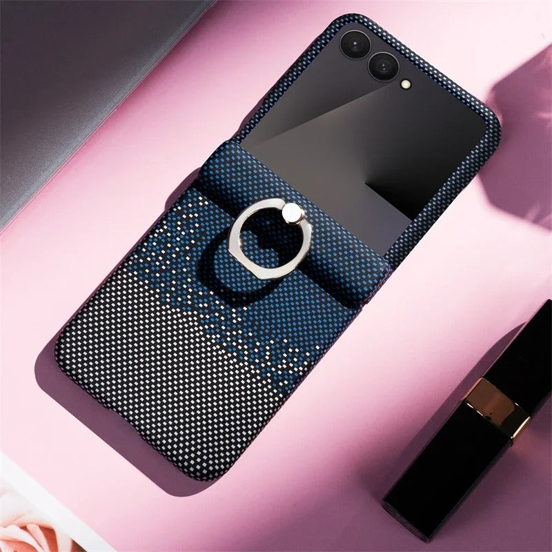 CarbonAxis Flip 7 , 7 FE ,6,5,4 Kevlar MagSafe Hinge Ring Case