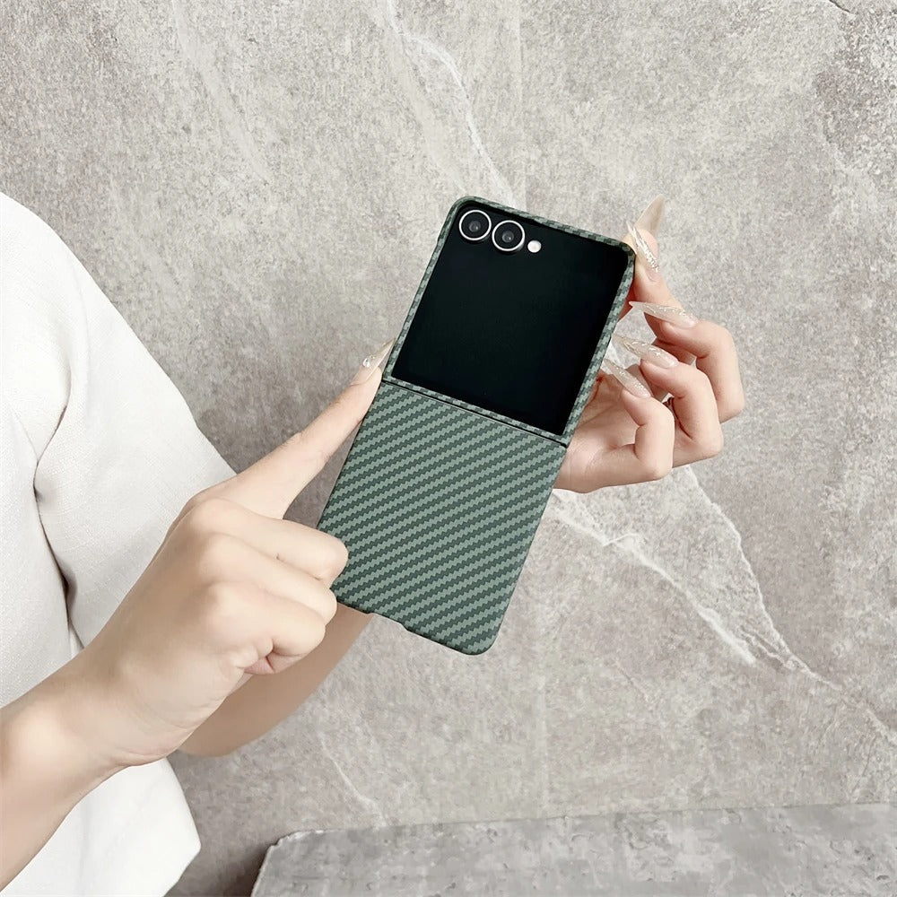 CarbonLuxe Flip series Ultra-Thin MagSafe Carbon Armor Case