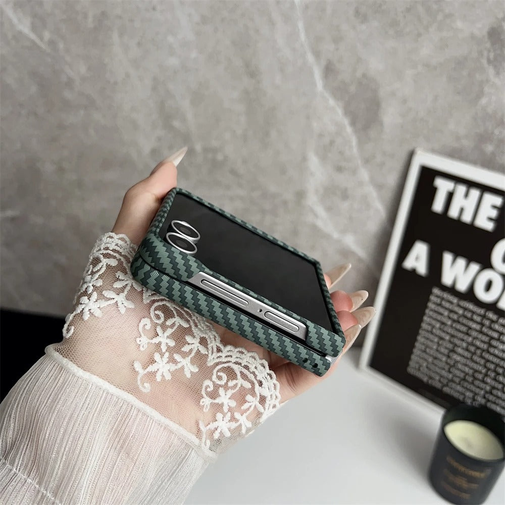 CarbonLuxe Flip series Ultra-Thin MagSafe Carbon Armor Case