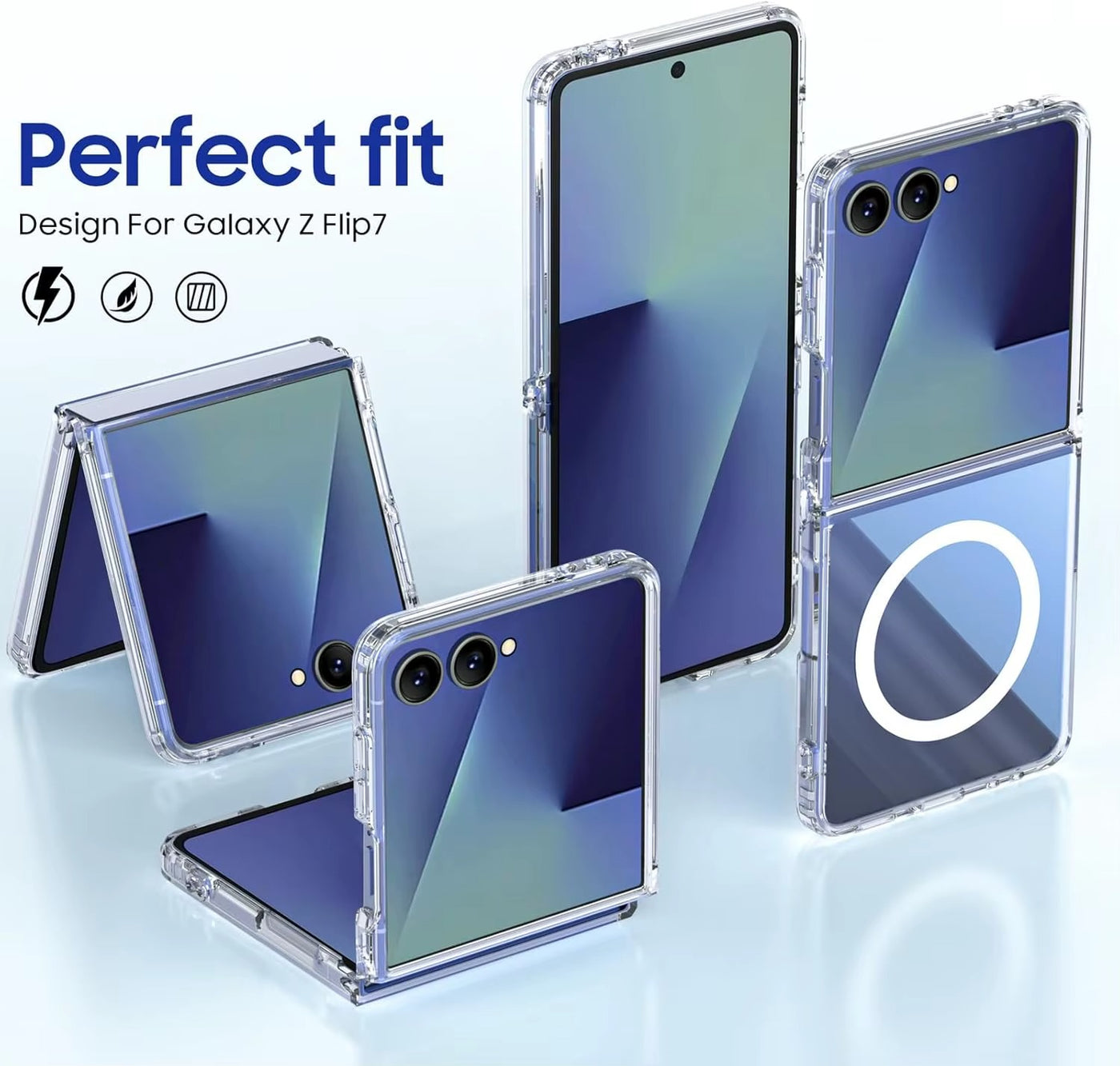 PureMag Flip 7 , 7FE – Magnetic Transparent Case