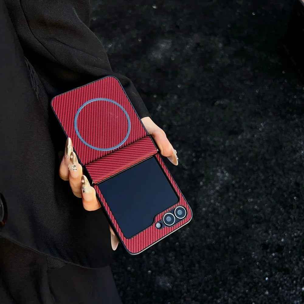 FlipForge Carbon – Ultra-Thin Carbon Fiber Z Flip Case