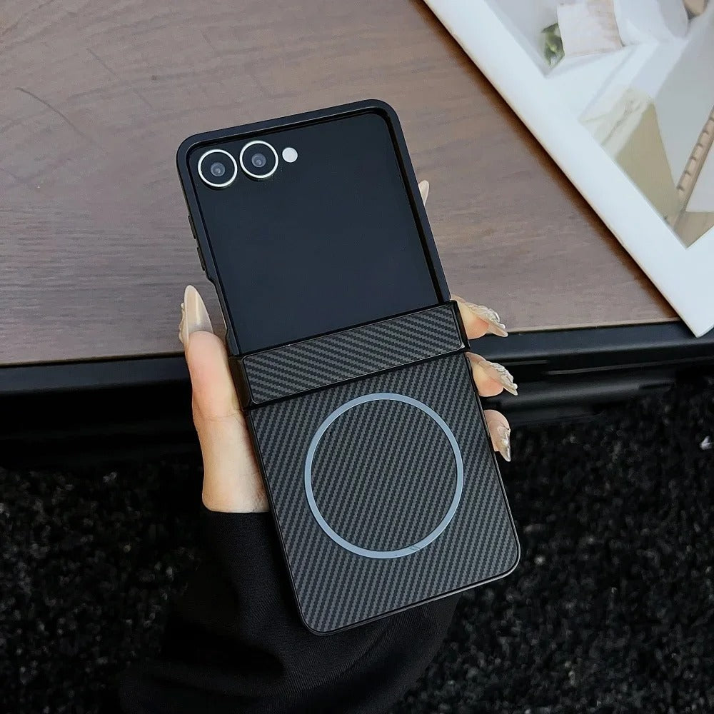FlipForge Carbon – Ultra-Thin Carbon Fiber Z Flip Case