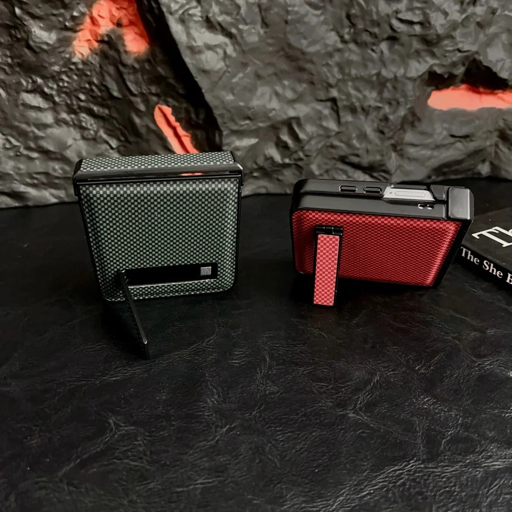 GridFlex Flip 7,6,5,4 – Carbon Fiber Shockproof Case