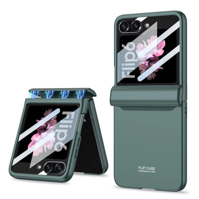 HingeFlow Matte  Z Flip 6 Magnetic Shield & Screen 360 protection Case