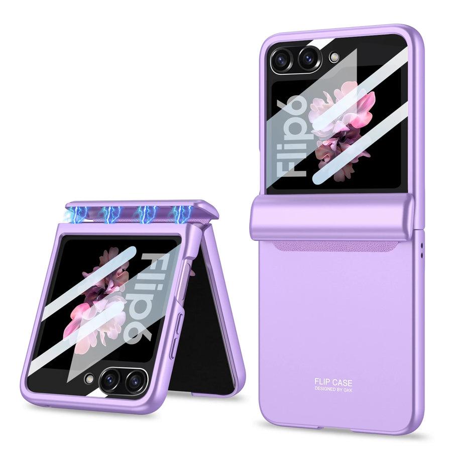 HingeFlow Matte  Z Flip 6 Magnetic Shield & Screen 360 protection Case