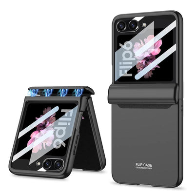 HingeFlow Matte  Z Flip 6 Magnetic Shield & Screen 360 protection Case