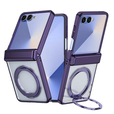 LumiShield Flip 7, 6, 5 – Electroplate MagSafe Ring Case