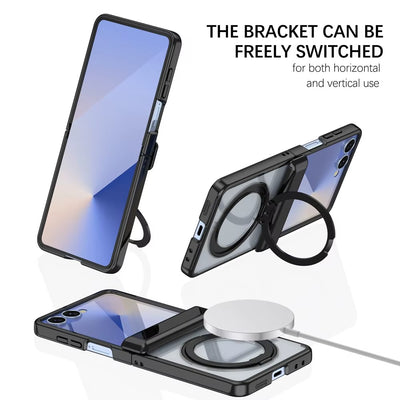 LumiShield Flip 7, 6, 5 – Electroplate MagSafe Ring Case
