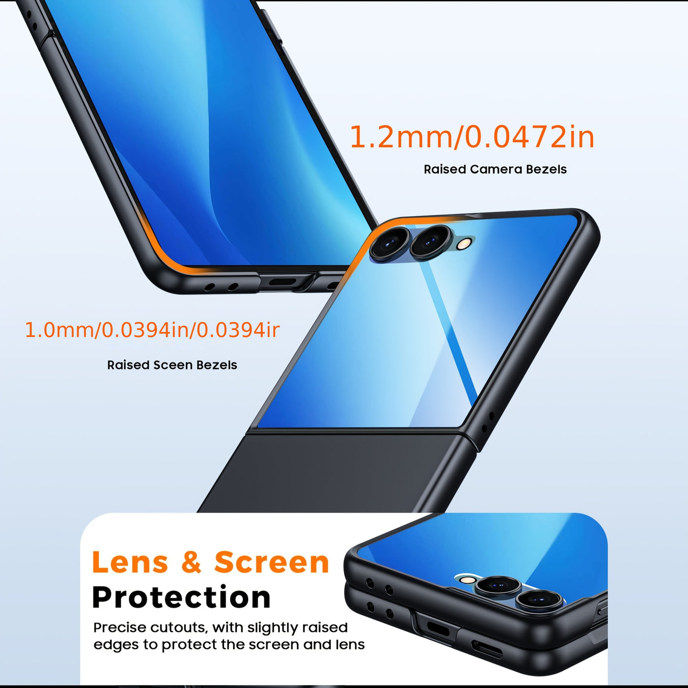 LumiStrap Flip 7,7 FE Ultra-Thin  Screen Protector & Lanyard Case
