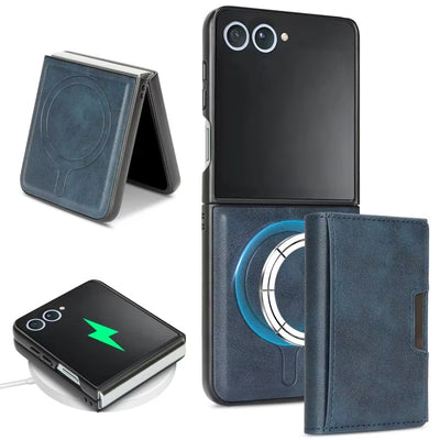 LuxeSnap Flip 7, 6, 5, 4 – MagSafe Leather Wallet Case