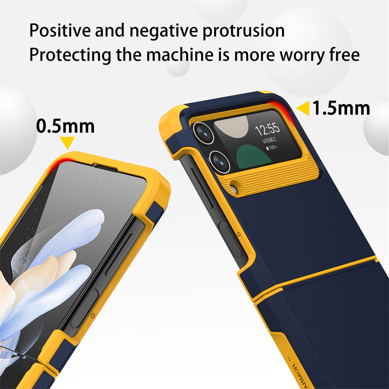 Luxury Soft Hinge  Z Flip 6,5,4,3  Full Protection & Shockproof Case