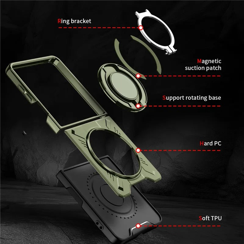 MagnoGrip Flip 7 – Magnetic Ring Armor Case