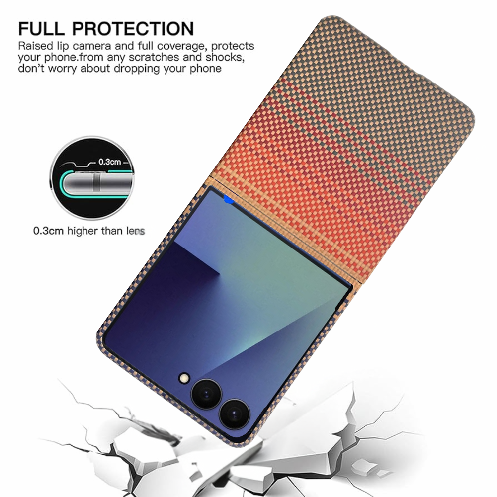 Aeroshield™ Aramid Case for Galaxy Z Flip 7/6 – Ultra‑Slim 600D Kevlar®