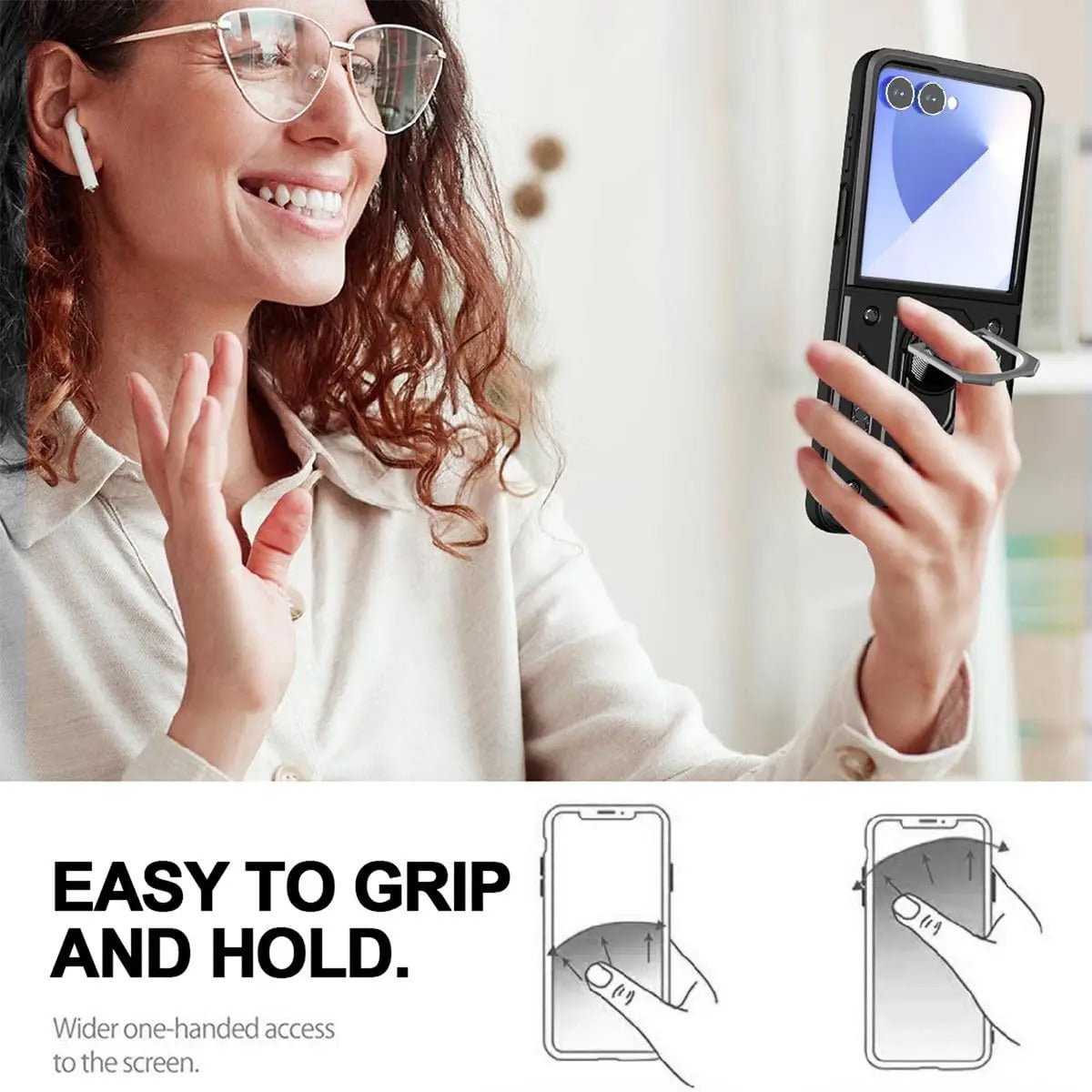 ArmorRing™ Rugged Kickstand Case for Galaxy Z Flip Series