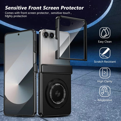OrbitRing Flip 7, 6, 5, 4 – 360° Magnetic Hinge Armor Screen Film Case