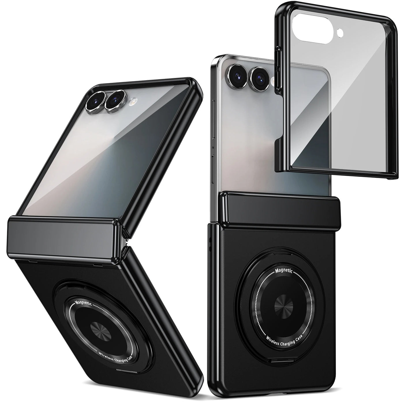 OrbitRing Flip 7, 6, 5, 4 – 360° Magnetic Hinge Armor Screen Film Case