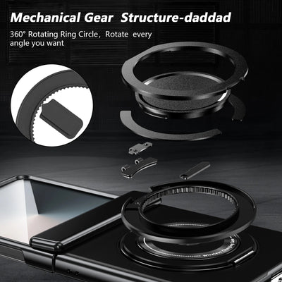 OrbitRing Flip 7, 6, 5, 4 – 360° Magnetic Hinge Armor Screen Film Case