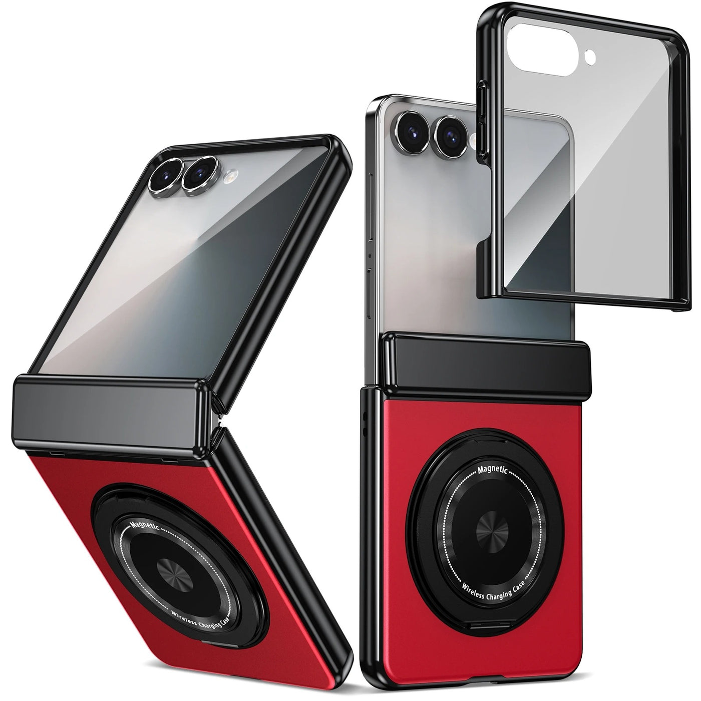 OrbitRing Flip 7, 6, 5, 4 – 360° Magnetic Hinge Armor Screen Film Case