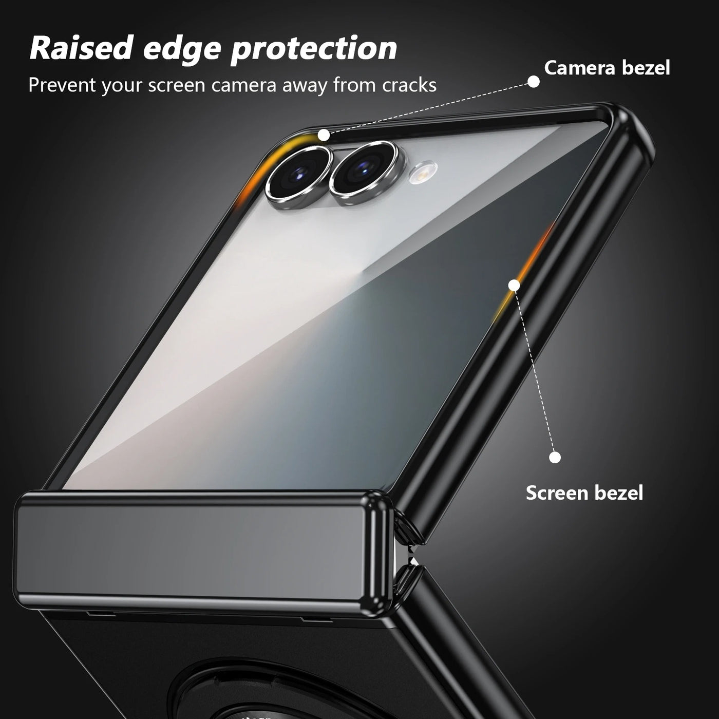 OrbitRing Flip 7, 6, 5, 4 – 360° Magnetic Hinge Armor Screen Film Case