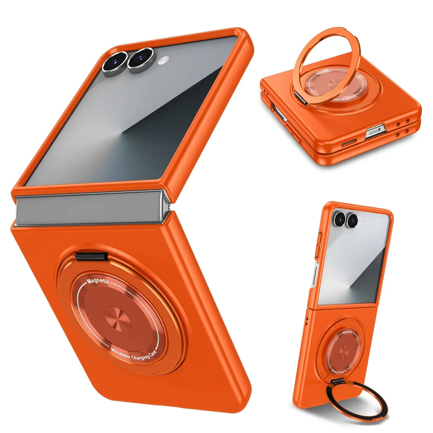 SpinFort Flip 7,6,5,4 360° Magnetic Ring Armor  Case