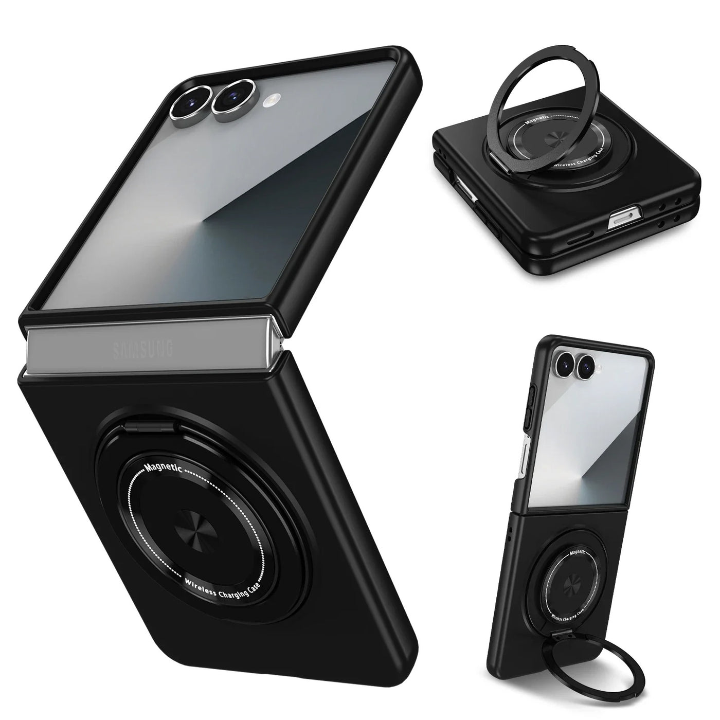 SpinFort Flip 7,6,5,4 360° Magnetic Ring Armor  Case