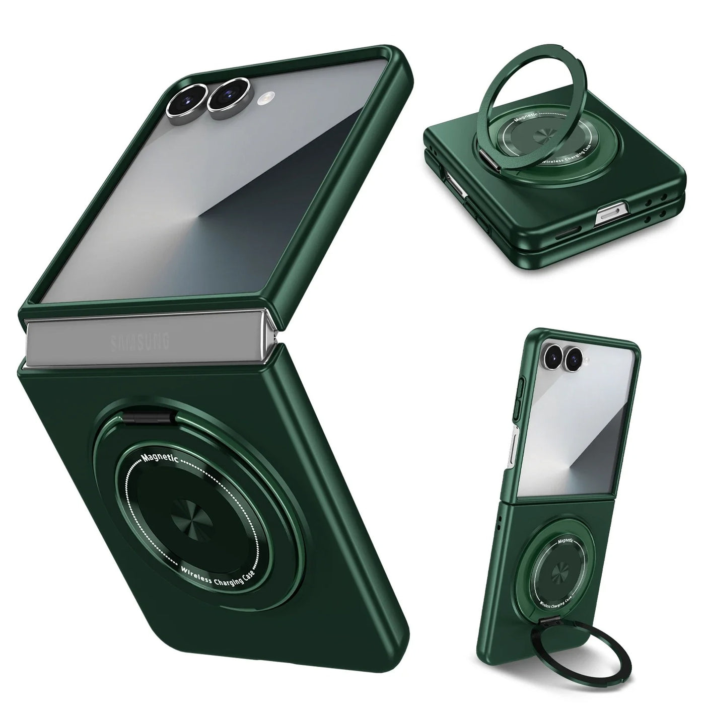 SpinFort Flip 7,6,5,4 360° Magnetic Ring Armor  Case