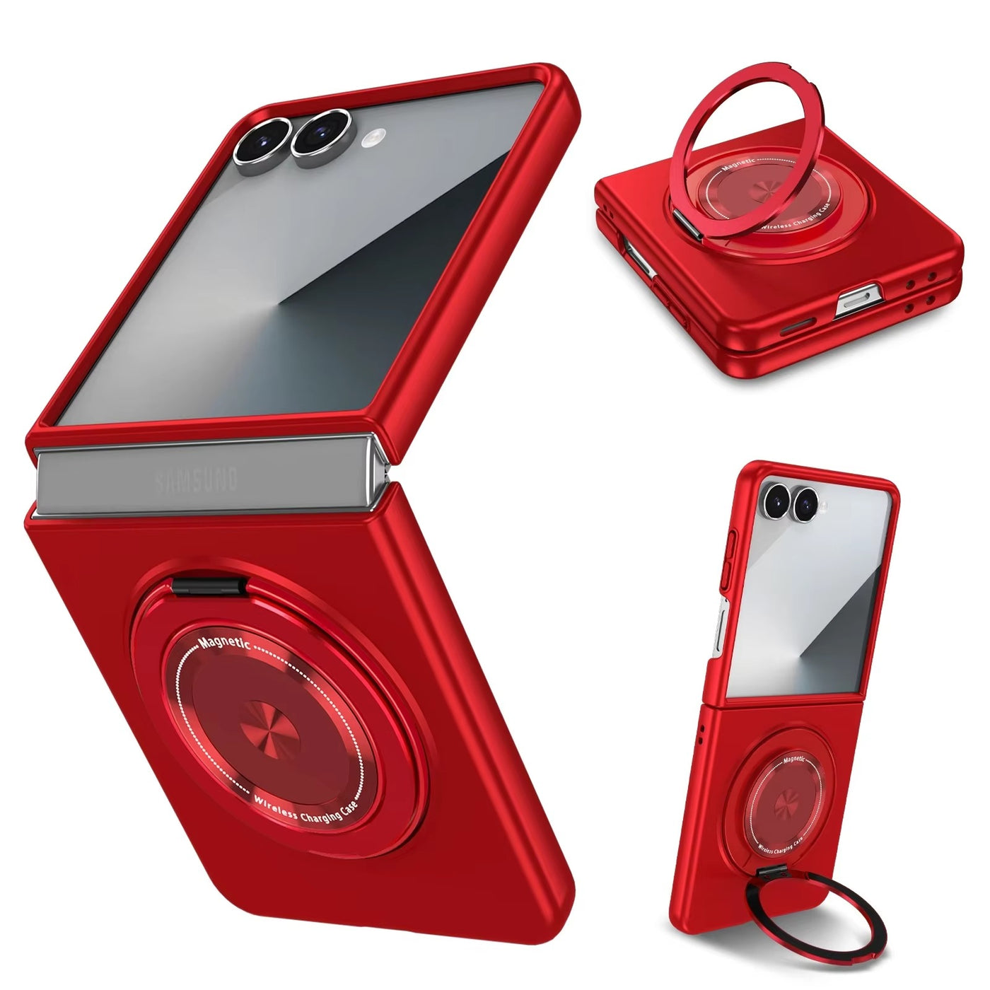 SpinFort Flip 7,6,5,4 360° Magnetic Ring Armor  Case