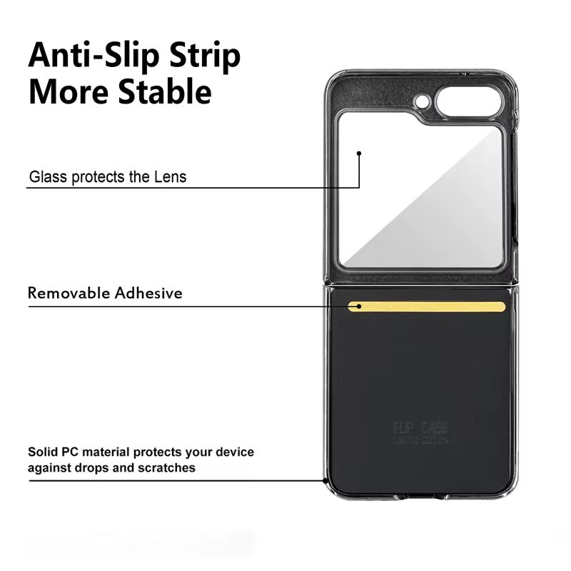 StrapFlip Z – Leather Hinge Case with Wristband & Kickstand
