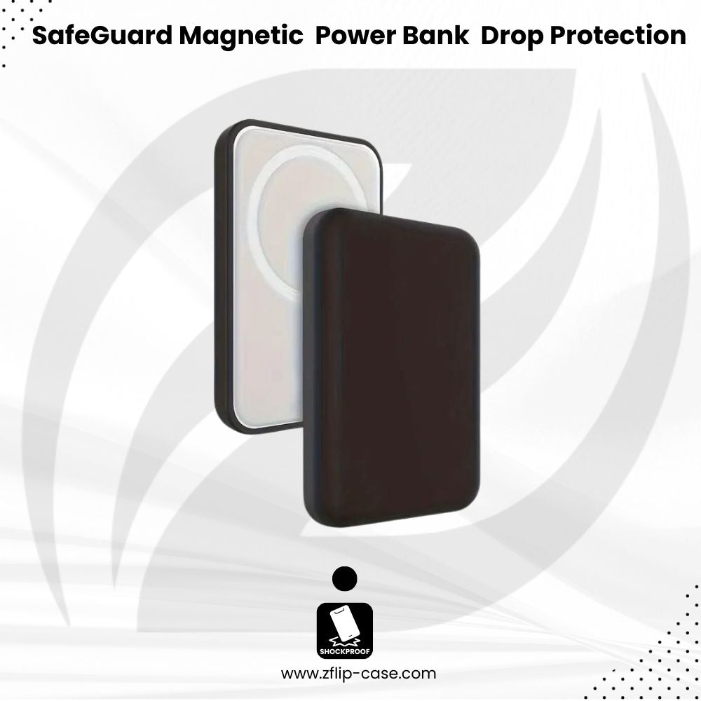 SafeGuard Magnetic Wireless Power Bank Case Sleek Drop Protection