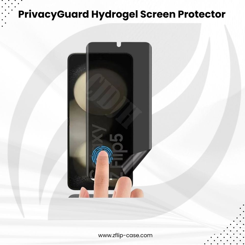 PrivacyGuard Z Flip 7, 6, 5, 4, 3 Hydrogel Screen Protector – Z Flip Case