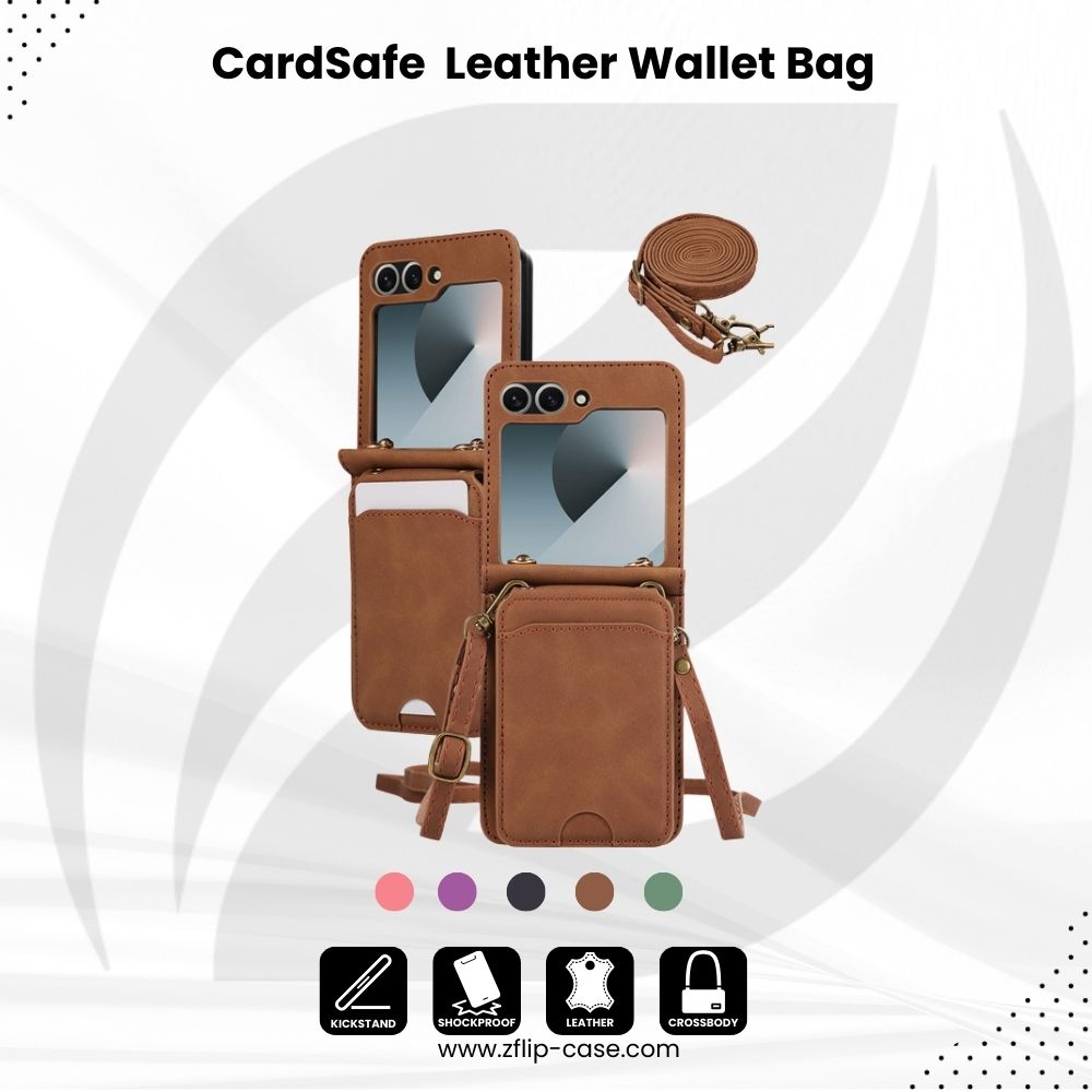 CardSafe Z Flip 6, 5, 4 Leather Wallet Bag Case