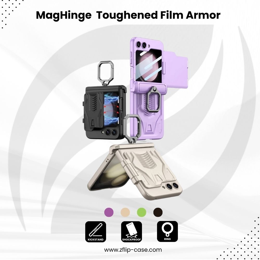 MagHinge Z Flip 5 Toughened Film Armor Case