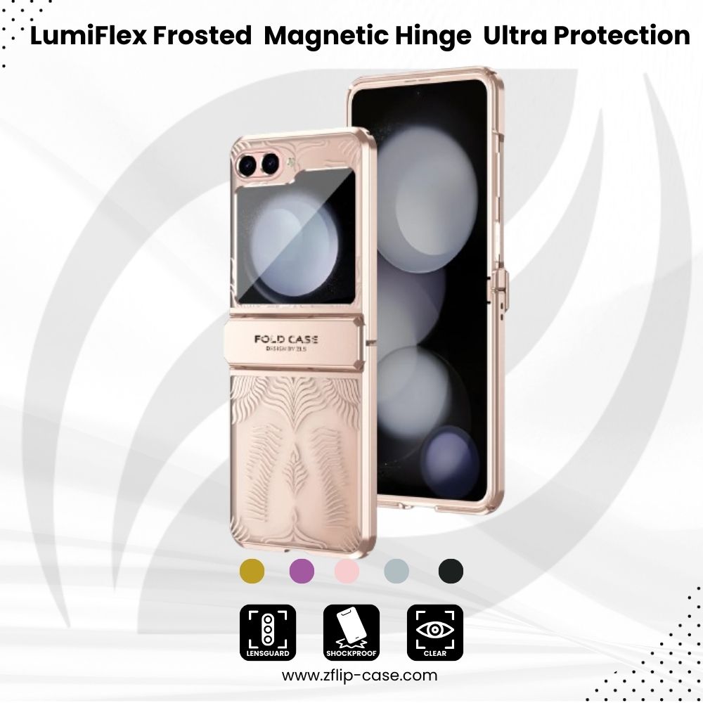 LumiFlex Frosted  Z Flip 6, 5, 4, 3  Magnetic Hinge & Ultra Protection Case