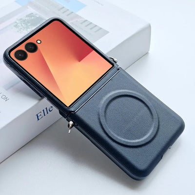 Veluxe Flip 7, 6 Magnetic Leather MagSafe Case