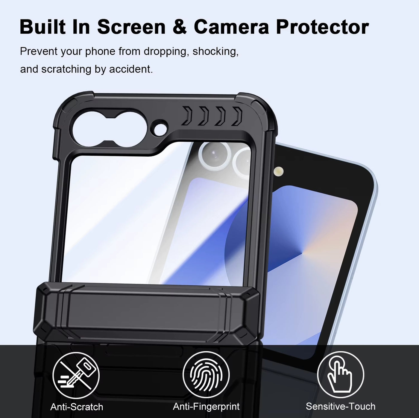 TorsionArmor Flip – Full Hinge & Screen Protection Case for Z Flip 6, 5
