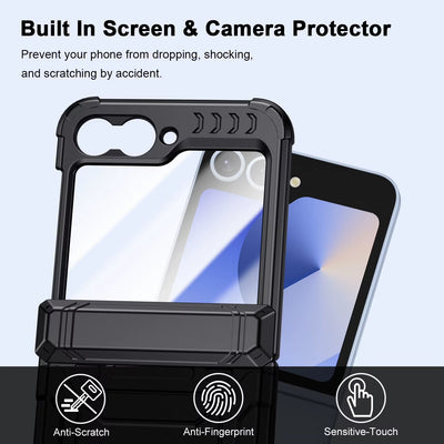 TorsionArmor Flip – Full Hinge & Screen Protection Case for Z Flip 6, 5