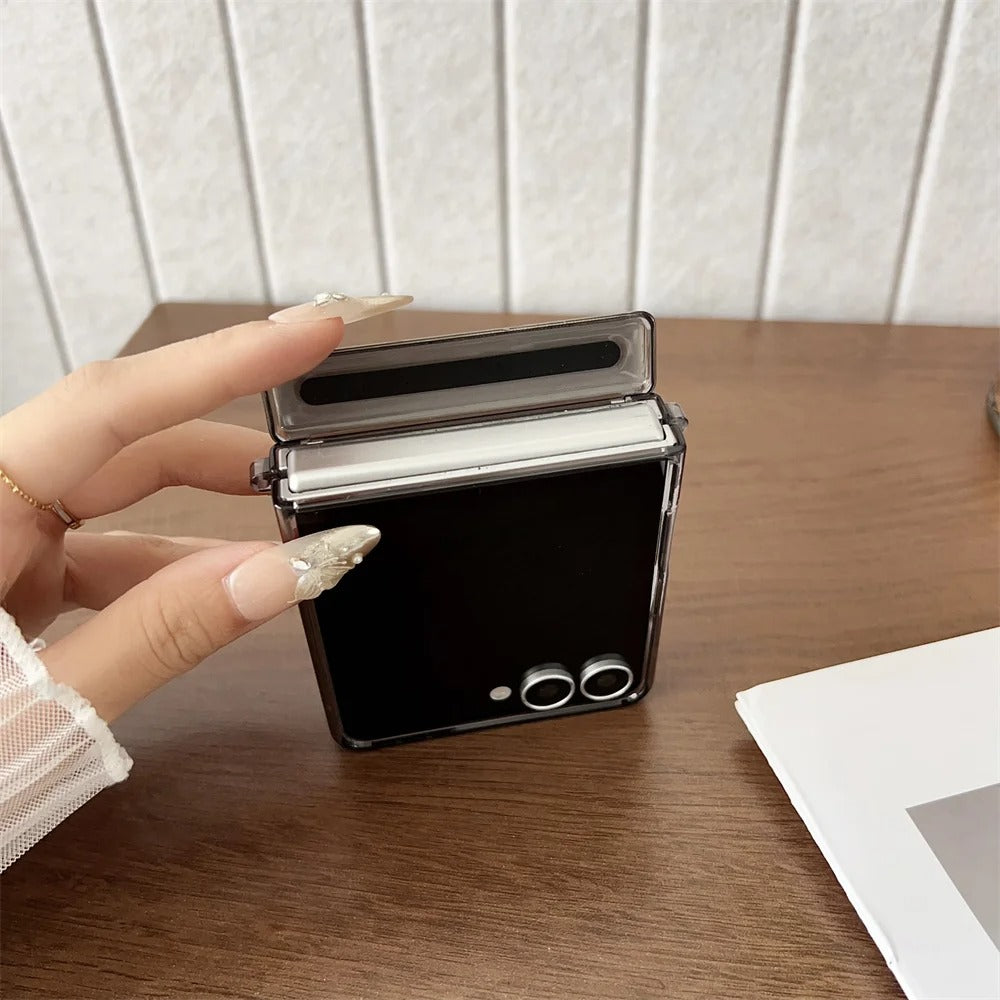 LuxMag Flip 7 – PU Leather MagSafe Hinge Protection Case