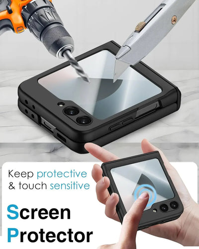 MagFlex  Z Flip 6, 5 Stylus Shield Case with HD Screen Protection