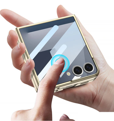 PhantomSpin Flip 7 Magnetic Rotating Stand Clear Armor Case