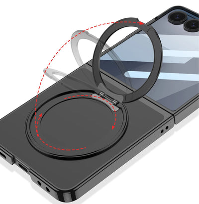 PhantomSpin Flip 7 Magnetic Rotating Stand Clear Armor Case