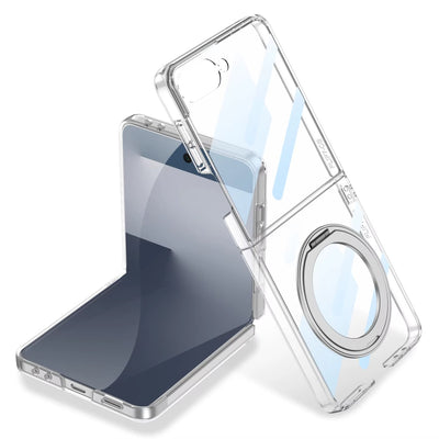 PhantomSpin Flip 7 Magnetic Rotating Stand Clear Armor Case