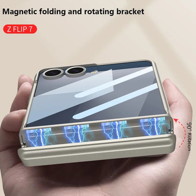 MagnoShield Z Flip 7, 7 FE Full Magnetic Hinge Protection Case