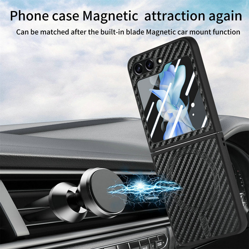 MagFlex Carbon Armor  Z Flip 6, 5, 4 360° Protection & MagSafe Case