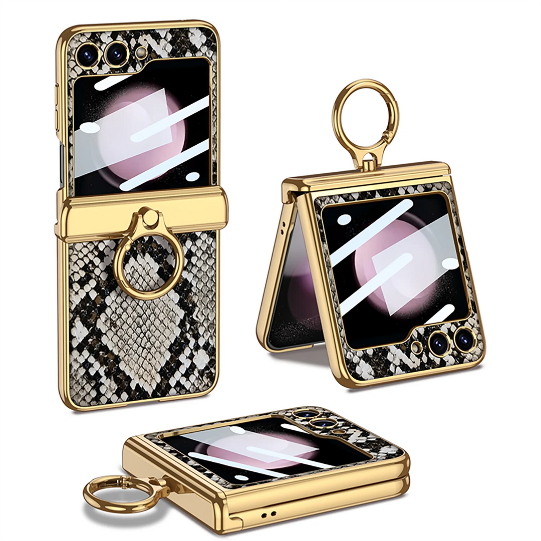 CrocMag Z Flip 6, 5 Magnetic Hinge Leather Case – Z Flip Case