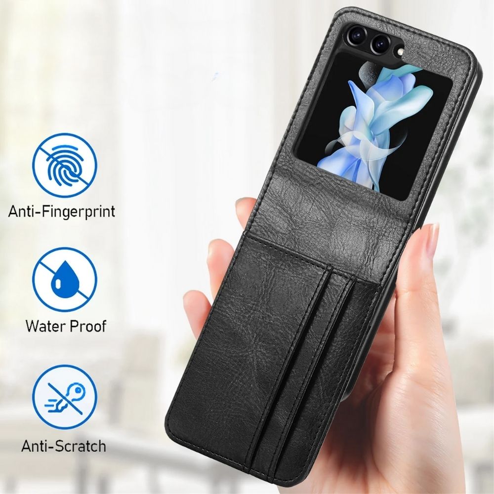 Elegant Leather Finish with Shockproof Protection