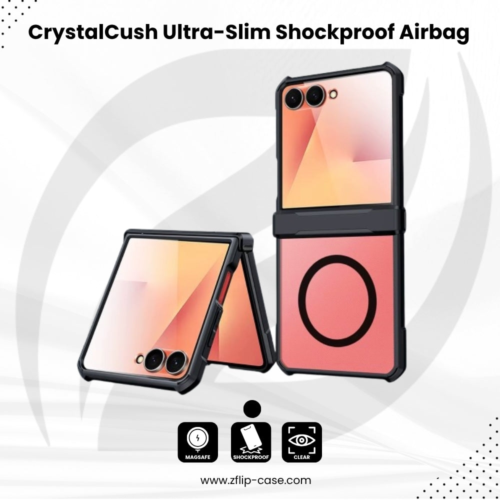 CrystalCush Flip 7,6,5,4 – Ultra-Slim Shockproof Airbag Case